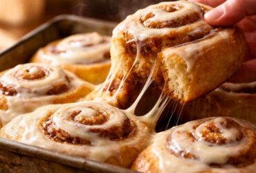 Use bread flour instead of all-purpose flour for a slightly chewier and taller roll. Pour a little heavy cream over the rolls before baking for an extra gooey bottom. Add chopped pecans or walnuts to the filling for a nice and salty crunch. Use a zester to add orange peel to the frosting for a bright, citrusy flavor. Make sure your milk is not too hot, or it will kill the yeast instantly. Frost the rolls while they are still warm so the icing seeps into the middle.