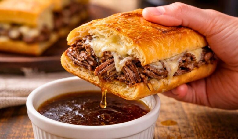 Slow Cooker French Dip Sandwiches Recipe