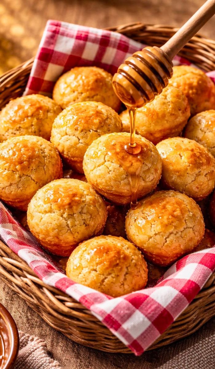 Southern Honey Butter Cornbread Poppers Easy Side Dish Recipe