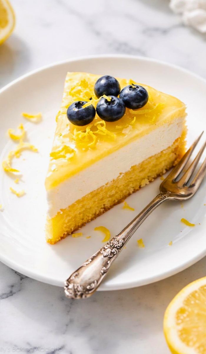 Tasty Lemon Cheesecake Cake Recipe
