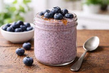 Vegan Blueberry Chia Pudding Recipe