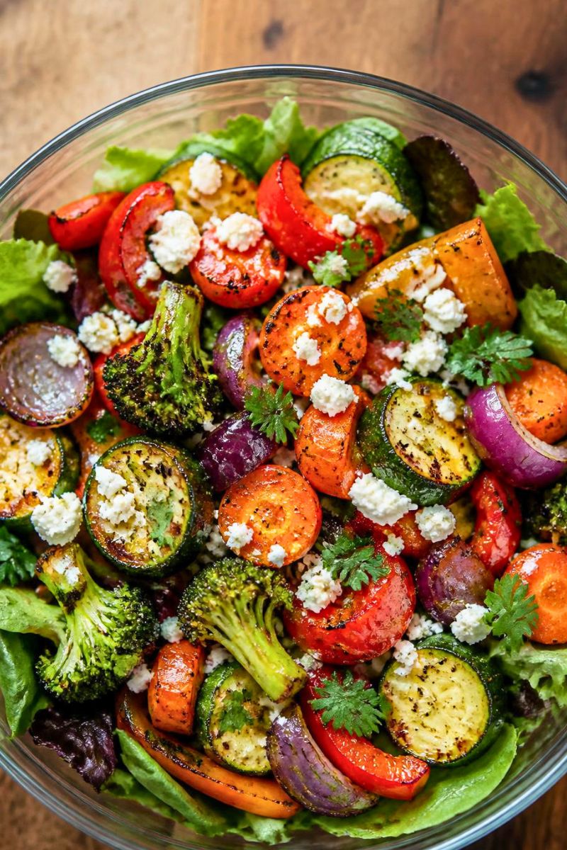 Roasted Veggie Salad Recipe