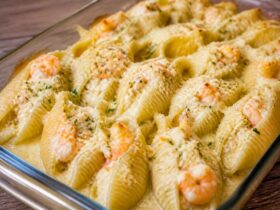 Creamy Seafood Stuffed Shells Recipe