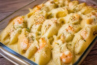 Creamy Seafood Stuffed Shells Recipe