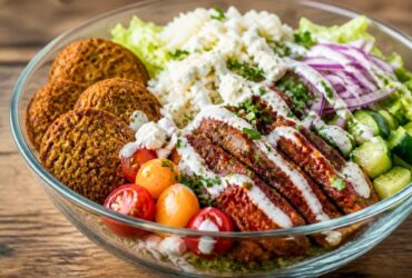 Falafel Patties Harissa Steak Bowls Recipe