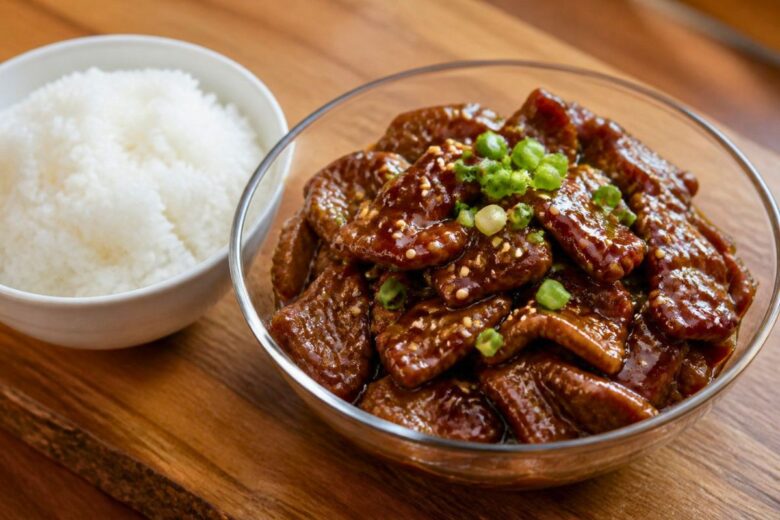 Glossy Sweet-Savory Beef Recipe