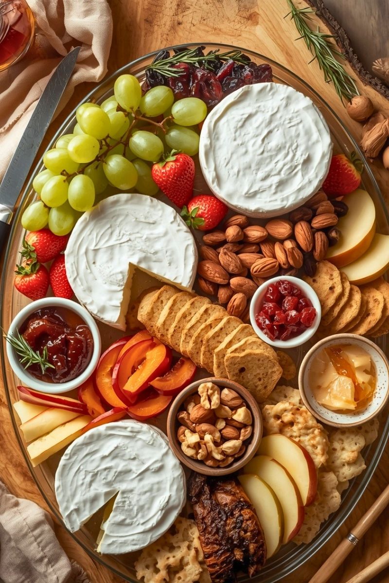 Luxurious Cheese Boards Featuring Brie Wheels Recipe