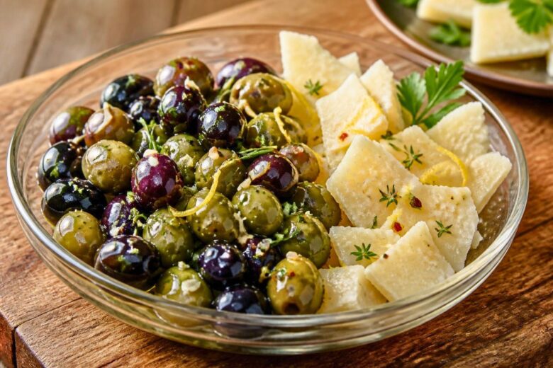 Marinated Olives and Fresh Pecorino Recipe