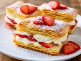 Puff Slices with Freshly Whipped Cream Recipe