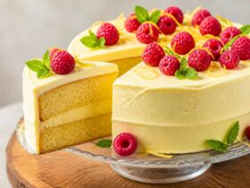 Raspberry Cake with Lemon Buttercream Recipe