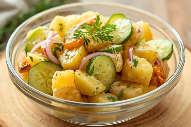 Smashed Potato and Cucumber Salad Recipe