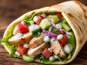 Warm Pita Bread with Pita Wrap Filling Recipe