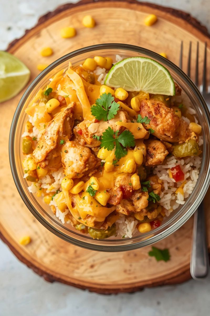Family-Friendly Green Chile Chicken And Rice Recipe
