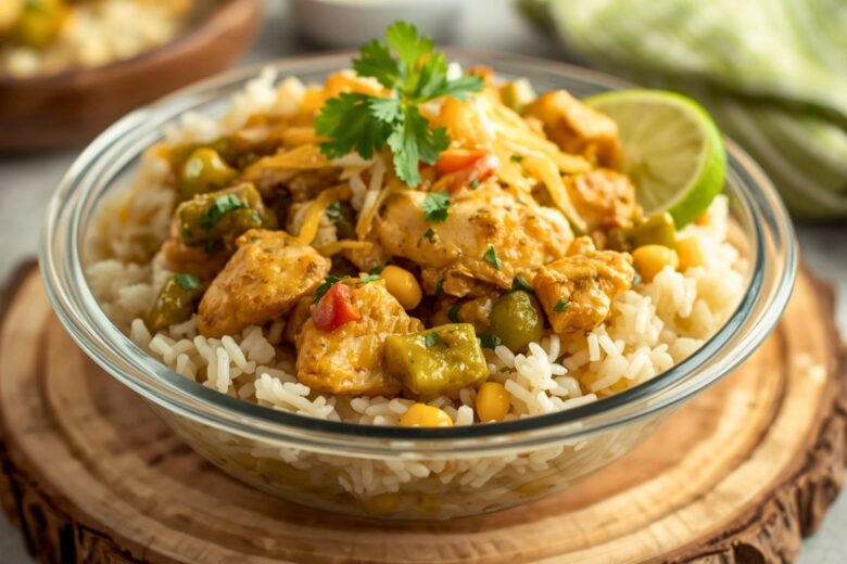 Family-Friendly Green Chile Chicken And Rice Recipe