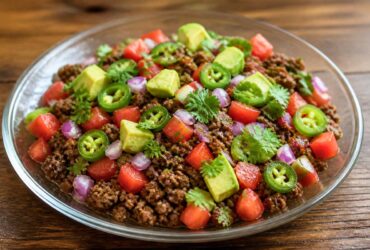 Fresh Salsa and Seasoned Beef Recipe