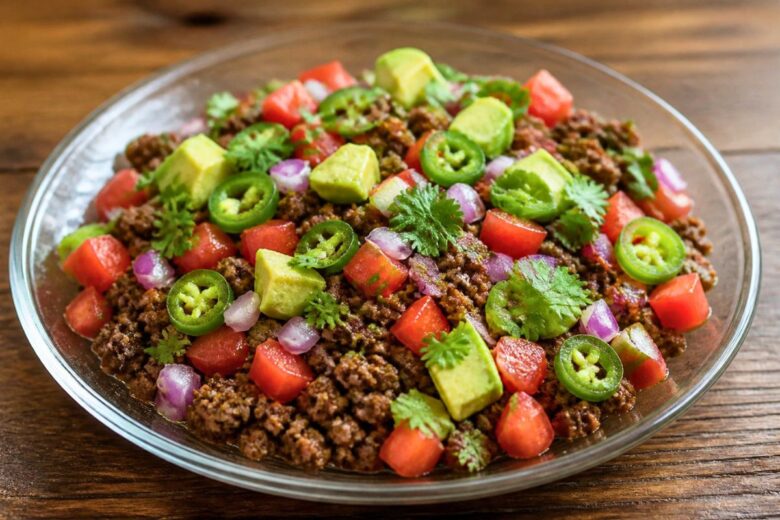 Fresh Salsa and Seasoned Beef Recipe