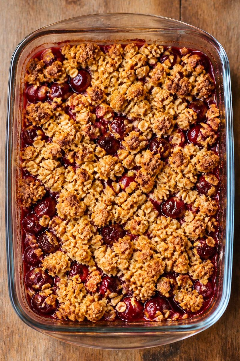 Frozano Cherry Crumble With Oats Recipe