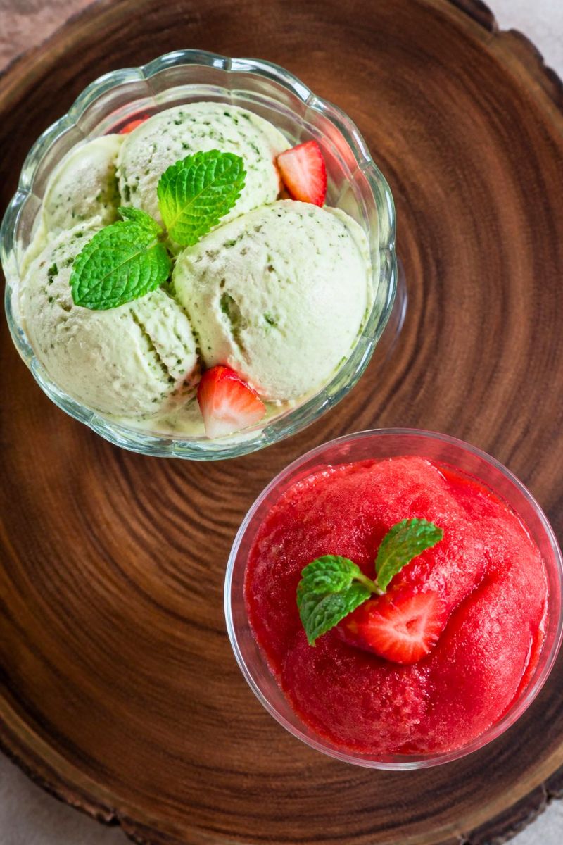 Herbal Homemade Ice Cream and Sorbet Recipe