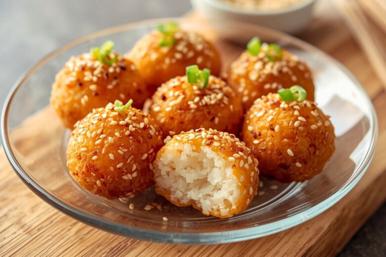 Japanese Crispy Rice Balls Recipe