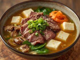 Miso Soup With Roasted Shabu Shabu Beef Recipe