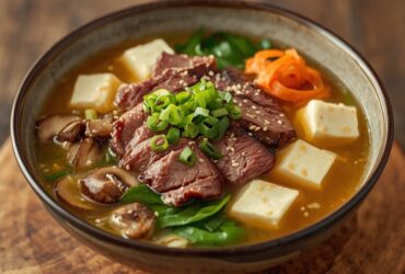 Miso Soup With Roasted Shabu Shabu Beef Recipe