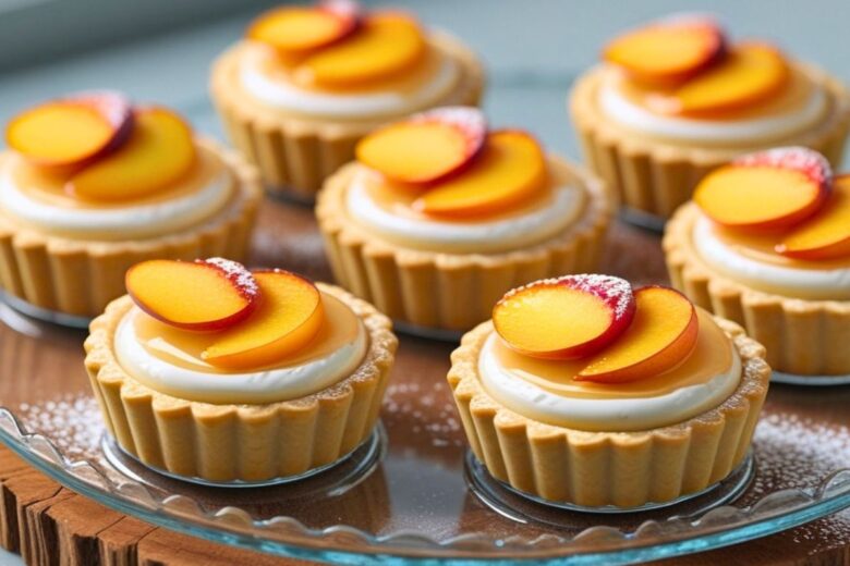 Peach and Cream Cheese Mini Tarts Recipe