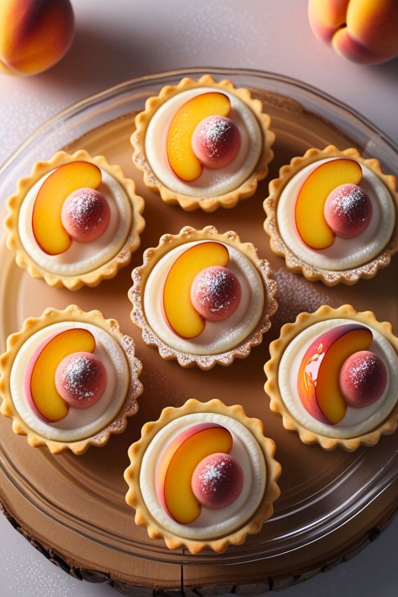 Peach and Cream Cheese Mini Tarts Recipe
