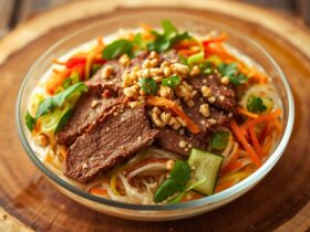 Roast Beef Noodle Salad With Creamy Sauce Recipe