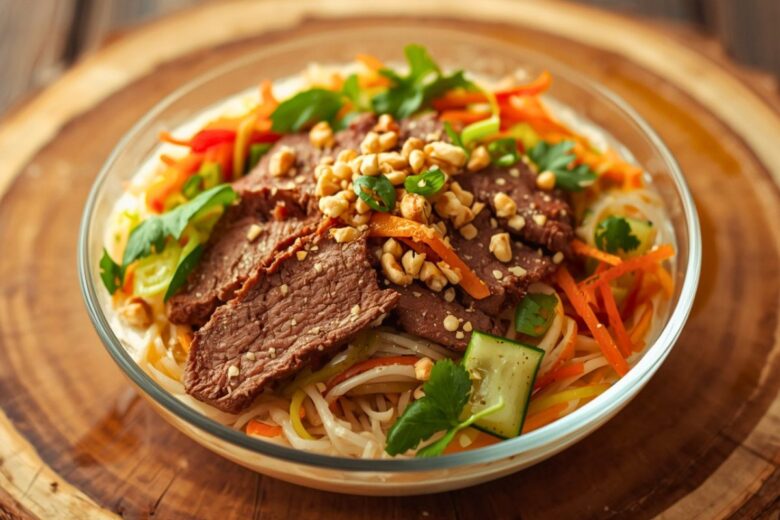 Roast Beef Noodle Salad With Creamy Sauce Recipe
