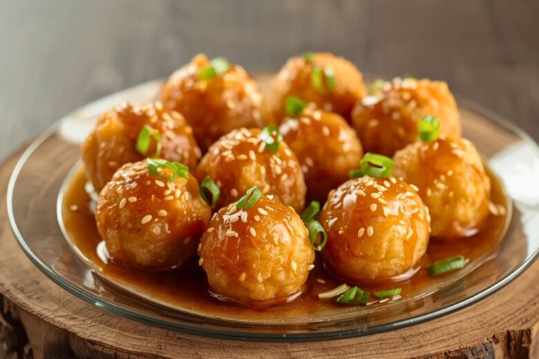 Shrimp Bombs With Warm, Amber Sauce Recipe