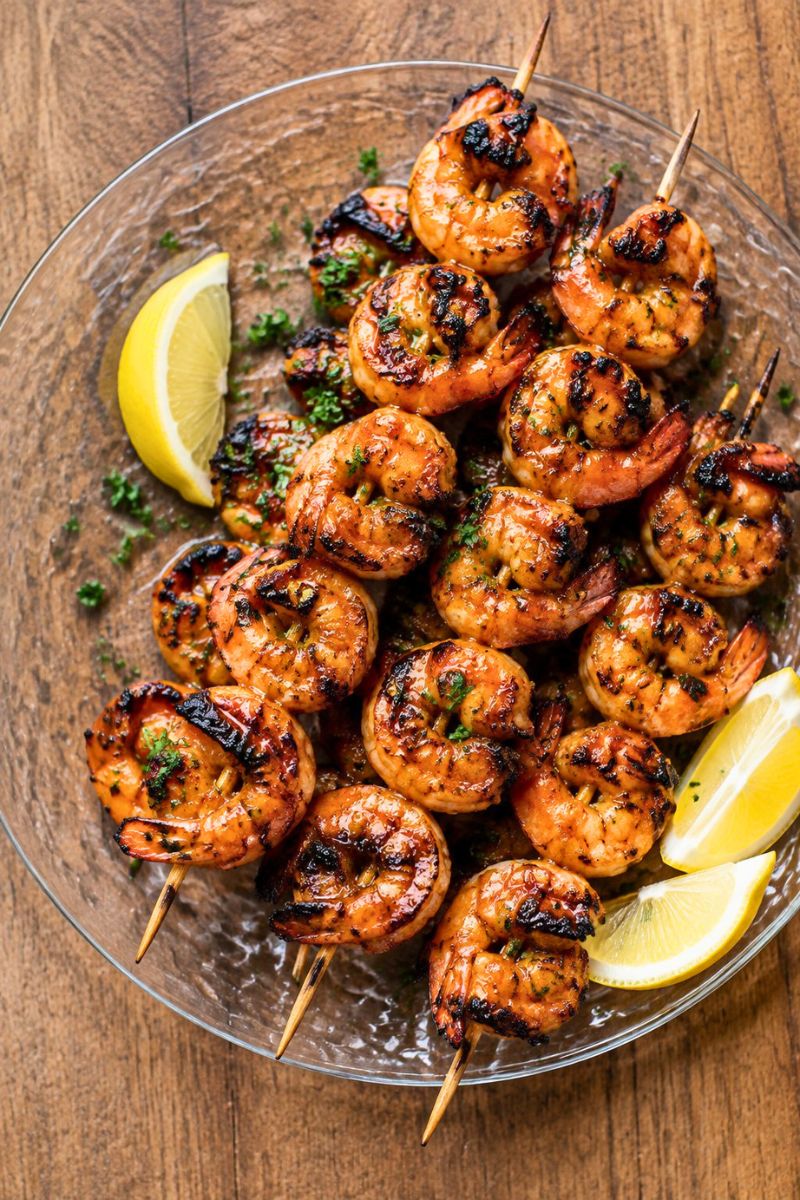 Shrimp Skewers and Barbecue Sauce Recipe