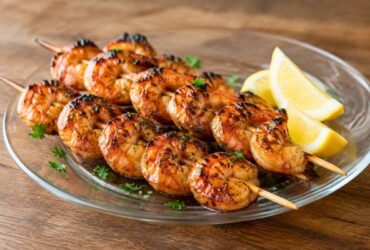 Shrimp Skewers and Barbecue Sauce Recipe