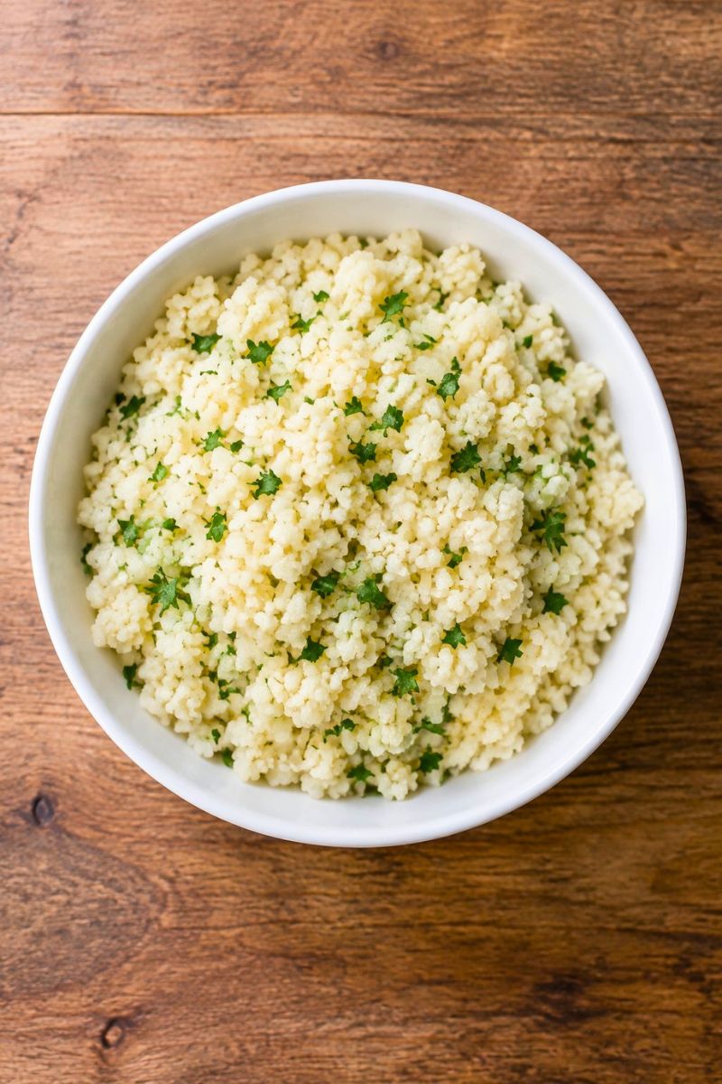 Steamed Cauliflower Rice Recipe