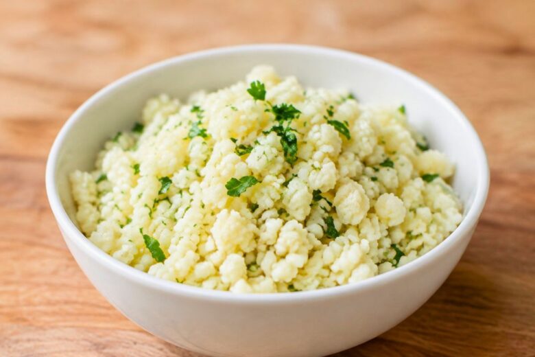 Steamed Cauliflower Rice Recipe