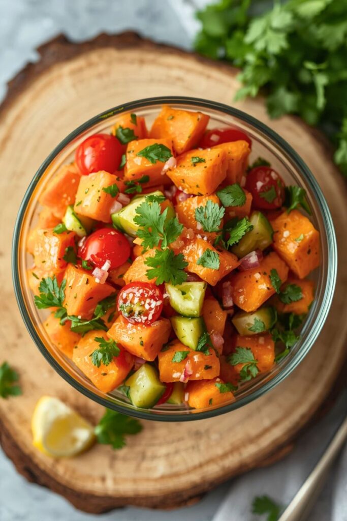 Steamed Ipomoea batatas Salad Recipe