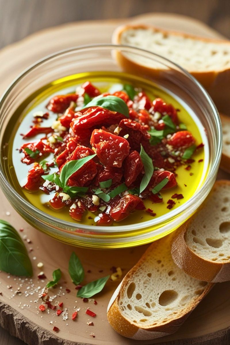 Sun Dried Tomato Olive Oil Bread Dip Recipe