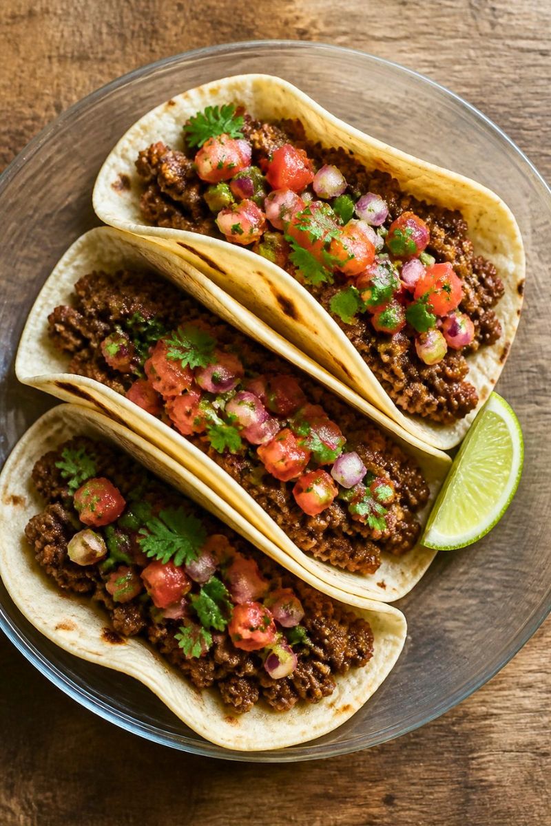 Warm Tortillas with Beef and Fresh Salsa Recipe