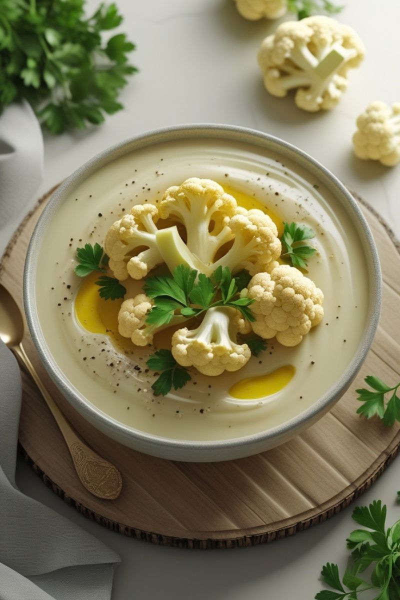 Roasted Cauliflower Soup Recipe